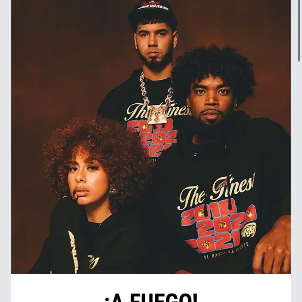 Anuel Aa Las Leyendas Nunca Mueren Hoodie *FootAction Exclusive* SZ Small
